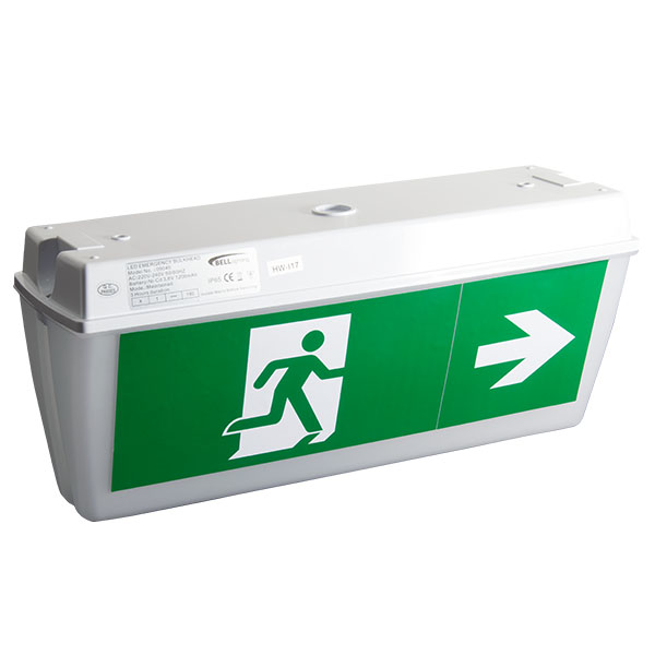 Triangular Exit Blade Cover for the Spectrum Emergency Bulkhead (Including 2 Exit Signs)